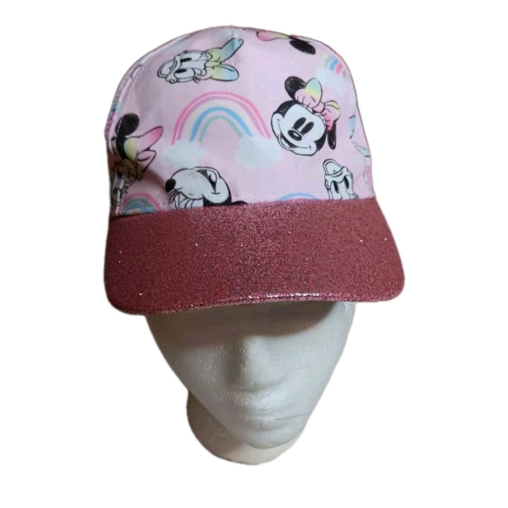 Disney Minnie Mouse White and Pink Cap-hat Infants Girls 12-24 Months